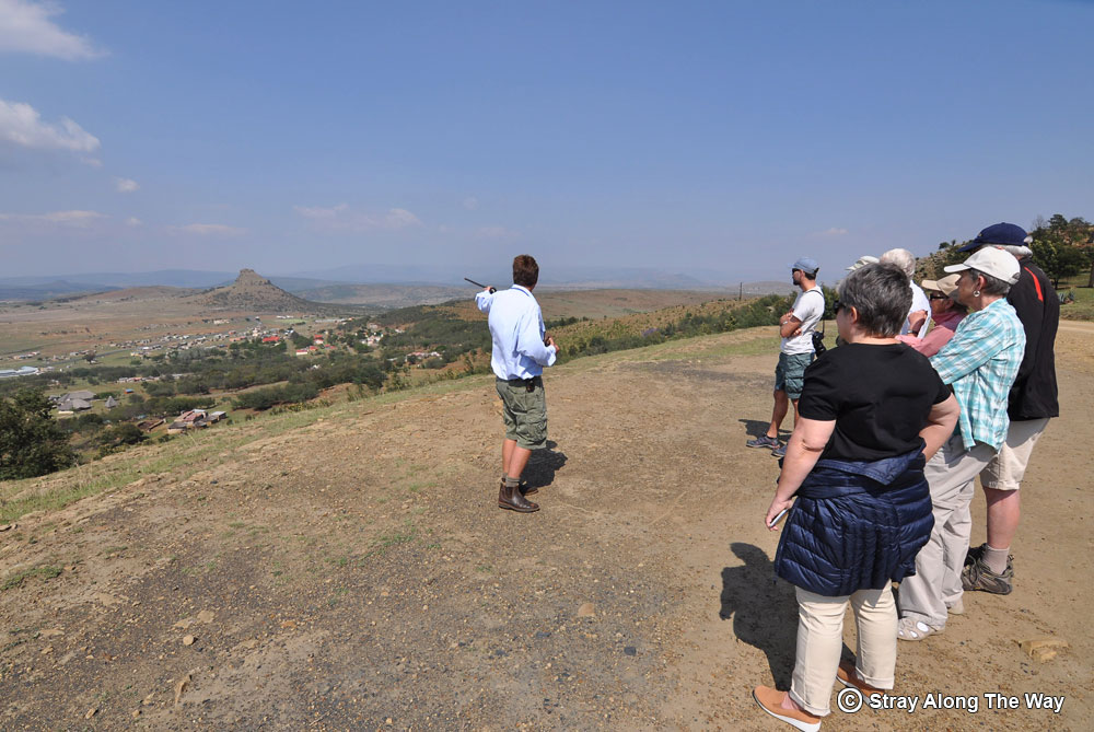 Aerial view of the Isandlwana battlefields